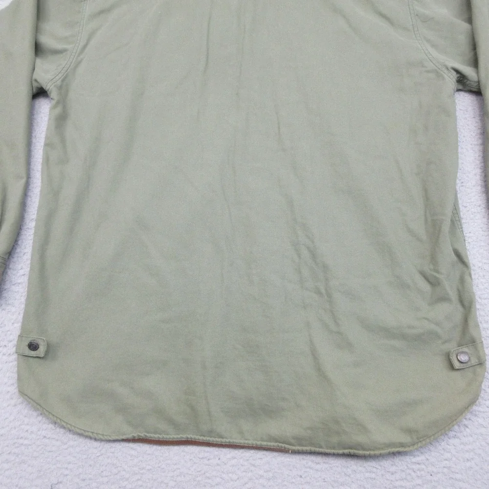 Columbia Chore Coat Jacket Mens XL Green Canvas Fleece Lined Shacket Outdoor